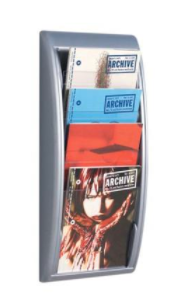 Fast Paper Quick Fit System Wall Display 4 x A4 Silver